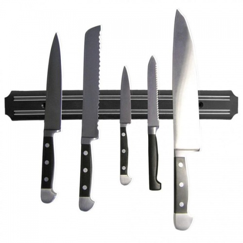 Магнитный держатель (планка) для ножей для кухни 38x5x1.5см Stenson (R16585) фото 4
