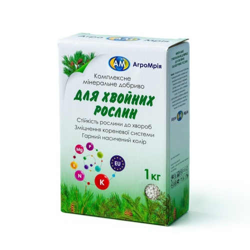 Комплексное минеральное удобрение для хвойных растений от пожелтения гранулированное 1 кг (so-00002)