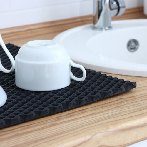Коврик для сушки посуды (коврик для кухни подкладка под мокрую посуду) 60х50 см OSPORT (R-00055) фото 8