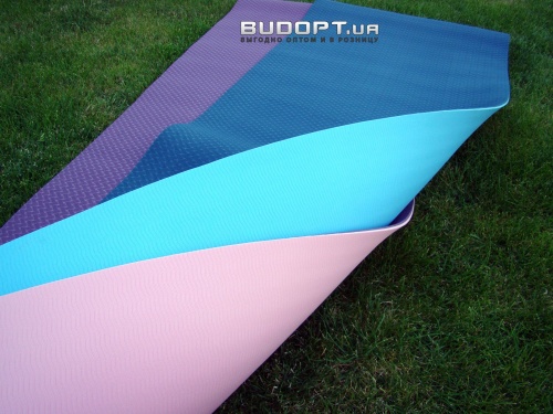 Коврик для йоги и фитнеса TPE (йога мат, каремат спортивный) OSPORT Yoga ECO Pro 8мм (FI-0112) фото 3
