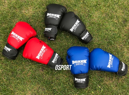 Перчатки боксерские для бокса из кожвинила Boxer 10 унций (bx-0036) фото 14