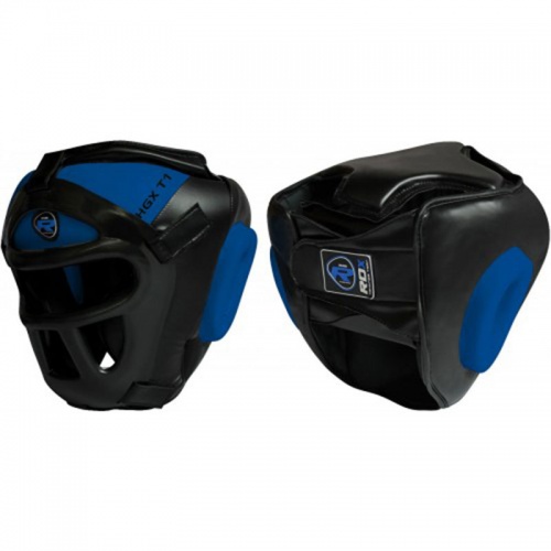 Боксерский шлем тренировочный RDX Guard Blue фото 3
