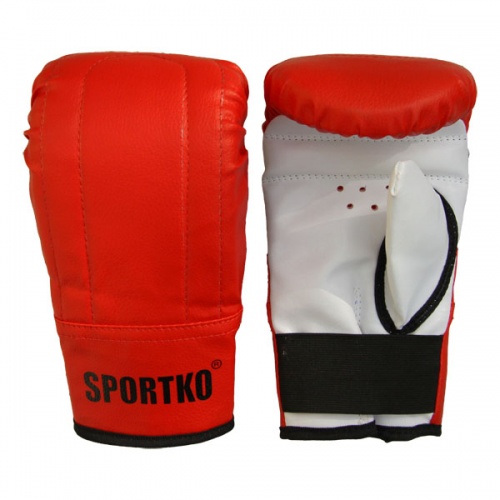 Перчатки боксерские снарядные из кожвинила Sportko (ПД3) фото 2