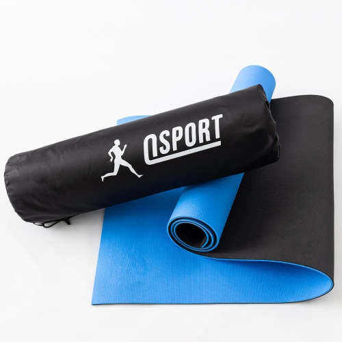 Коврик для йоги и фитнеса + чехол (мат, каремат спортивный) OSPORT ECO Friendly Pro 5 мм (n-0015)