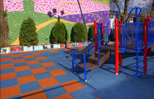Резиновое спортивное (напольное) покрытие для детских площадок, спортзала 35мм OSPORT (П35) фото 3