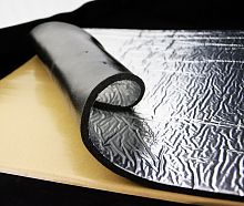 Тепло-шумоизоляция из вспененного каучука SoundProOFF Flex Sheet с фольгой 10мм лист 80x50см