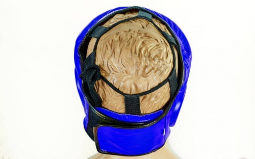 Шлем боксерский (с полной защитой) кожа Zel ZB-5007 фото 3