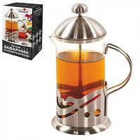 Чайник (заварник) для чая стеклянный с прессом 800мл Stenson (MS-0148)