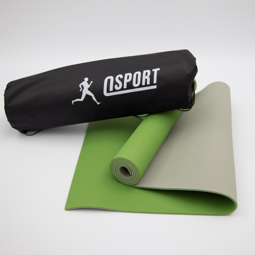 Коврик для йоги и фитнеса + чехол (мат, каремат спортивный) OSPORT Yoga ECO Pro 6мм (n-0007) фото 26