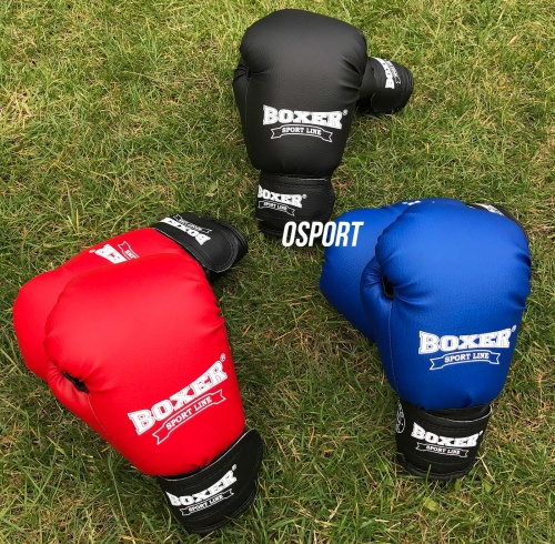 Перчатки боксерские для бокса из кожвинила Boxer 10 унций (bx-0036) фото 7