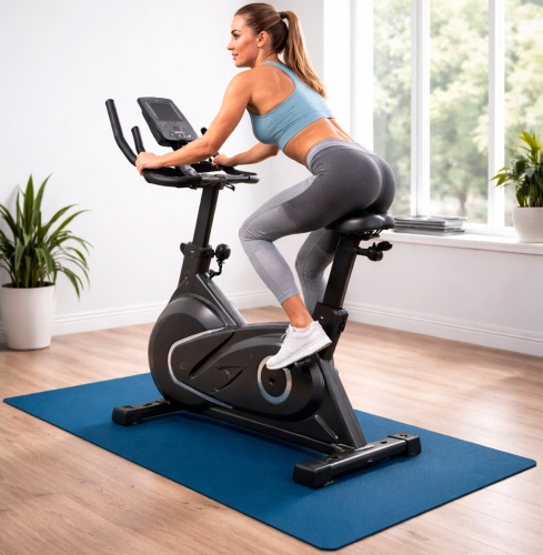 Коврик под тренажер защитный (степпер, велотренажер, орбитрек, беговая дорожка) 180х60см EVA OSPORT (OF-0295) фото 3