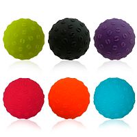 Массажный мячик, массажер для спины, шеи, ног (самомассажа МФР) силиконовый OSPORT 6см (MS 4812)