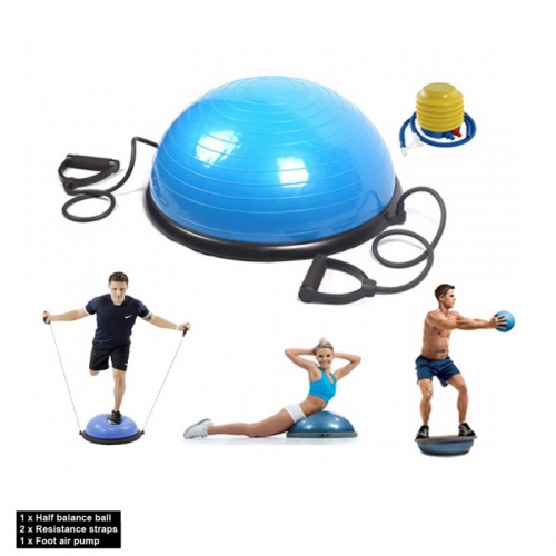 Балансировочная подушка полусфера (платформа) для фитнеса (гимнастики) OSPORT BOSU 60см (MS 2609) фото 9