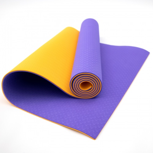 Коврик для йоги и фитнеса + чехол (мат, каремат спортивный) OSPORT Yoga ECO Pro 6мм (n-0007) фото 15