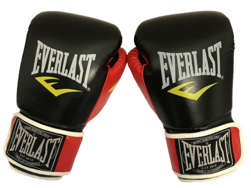 Боксерские перчатки на липучке кожа PU Everlast 10-12 OZ (MS 1951) фото 5