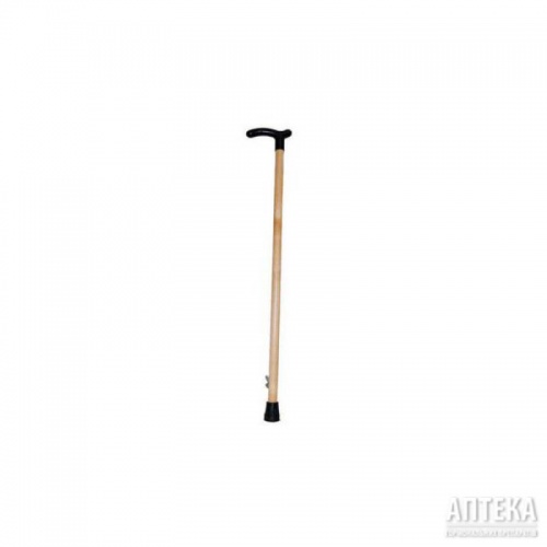 Трость для ходьбы (для инвалидов и пожилых) опорная с ручкой Мирта Прогулочная деревянная (9224)