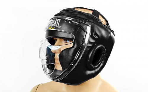 Шлем для единоборств (с прозрачной маской) FLEX ELAST BO-5209 фото 3