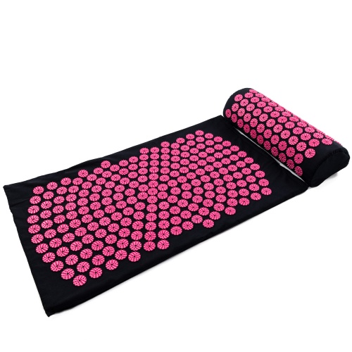 Массажный акупунктурный коврик для йоги + валик для массажа спины/шеи/ног/тела OSPORT Yoga Relax Pro (apl-036) фото 8