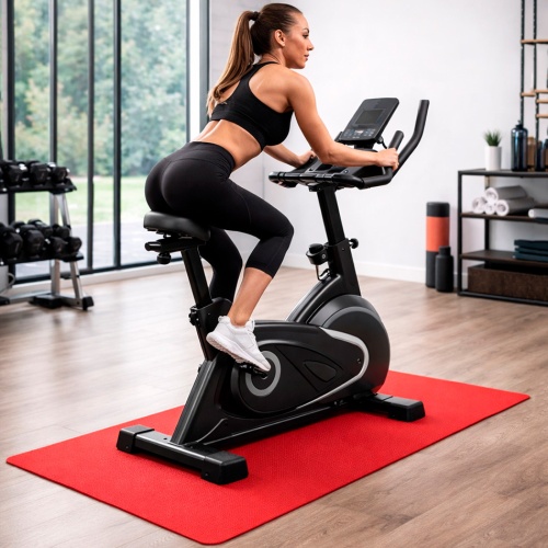 Коврик под тренажер защитный (степпер, велотренажер, орбитрек, беговая дорожка) 180х60см EVA OSPORT (OF-0295) фото 4