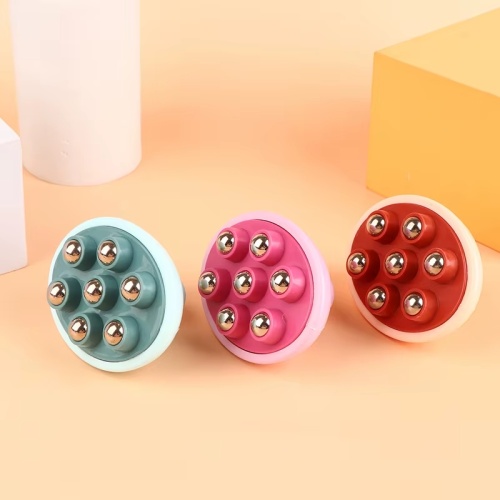 Массажер для тела роликовый ручной для массажа ног, шеи, спины, рук 8.5 см OSPORT (MS 4666)