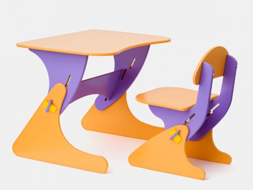 Набор детской мебели (1 стол, 1 стул) с регулировкой высоты SportBaby (KinderSt-1) фото 2