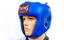Шлем боксерский (открытый) кожа TWINS HGL-8