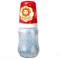 Бутылочка для кормления новорожденных младенцев с ручками и силиконовой соской НЯМА 125 мл Мирта (8448)