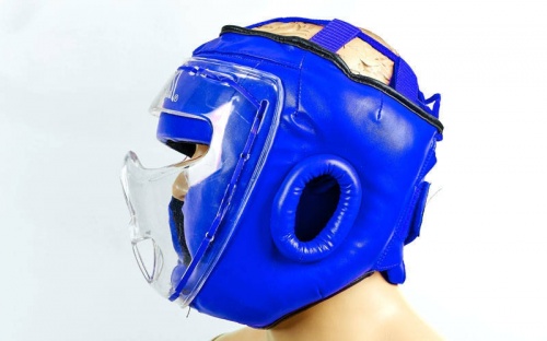 Шлем для единоборств (с прозрачной маской) FLEX ELAST BO-5209 фото 6