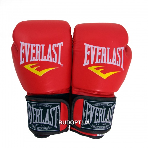 Перчатки боксерские для бокса 8-12 унций на липучке Everlast кожа PU (BO-3987) фото 6