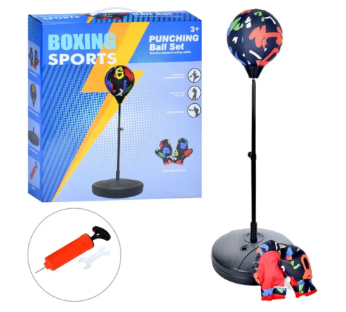 Детская боксерская груша на стойке и перчатки для бокса (напольный набор для бокса детский) Profi (MR 1254-2) Детская боксерская груша на стойке и перчатки для бокса (напольный набор для бокса детский) Profi (MR 1254-2)