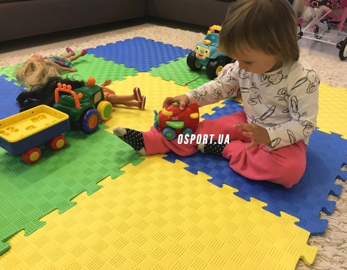 Детский игровой коврик-пазл (мат татами, ласточкин хвост) OSPORT 50cм х 50cм толщина 10мм (FI-0009) фото 4