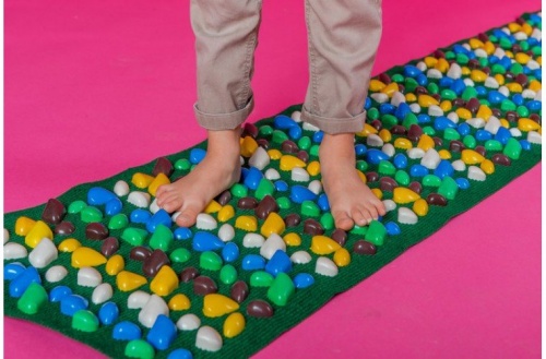 Массажный (ортопедический) коврик дорожка для детей с камнями Onhillsport 150*40см (MS-1214) фото 4