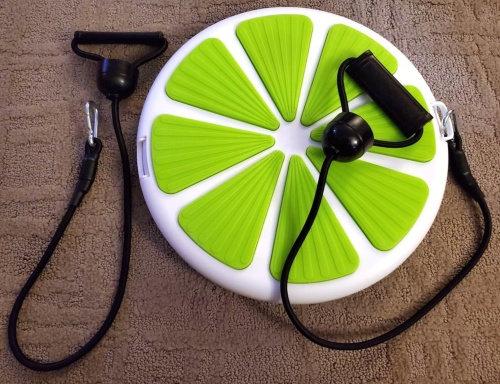 Диск здоровья Грация массажный с эспандерами (тренажер для талии, позвоночника, пресса) OSPORT (MS 4804-2) фото 3