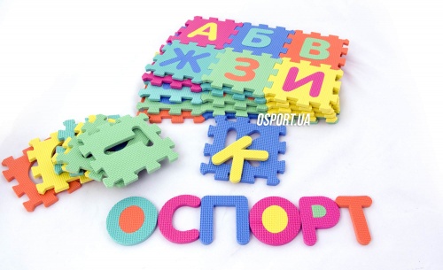 Детский игровой развивающий коврик-пазл (мозаика головоломка) OSPORT 36шт (M 0378)