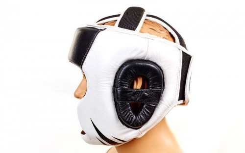 Шлем боксерский (с полной защитой) кожа VENUM BO-5246 фото 7