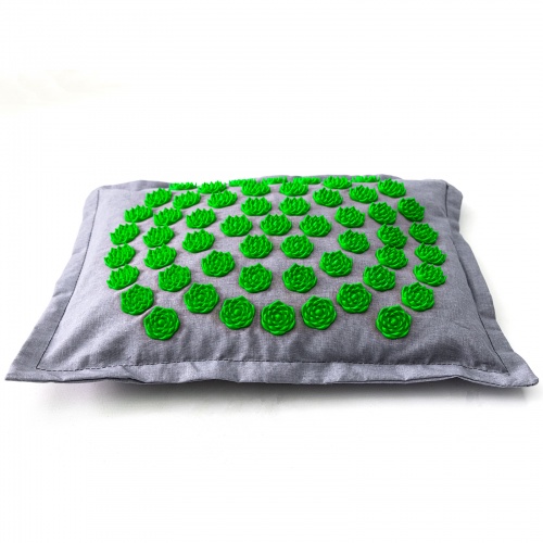 Массажная подушка для массажа шеи (массажер для спины/шеи/головы/ног/стоп/тела) OSPORT Lotus Eco (apl-023) фото 20