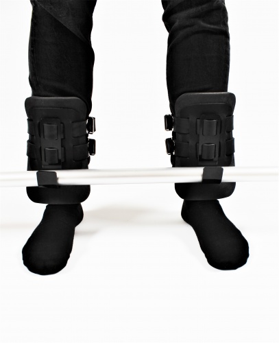 Гравитационные ботинки (инверсионные крюки для турника) тренажер спины и пресса OSPORT Lite Black (OF-0009) фото 7