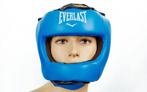 Шлем боксерский (с бампером) кожа ELAST BO-5240 фото 8