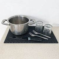 Коврик для сушки посуды (коврик для кухни подкладка под мокрую посуду) 50х30 см OSPORT (R-00019)
