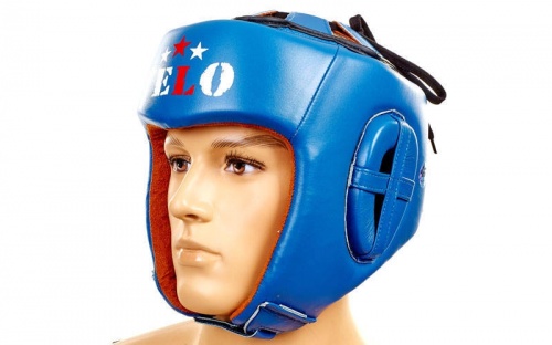 Шлем боксерский (профессиональный) кожа AIBO VELO VL-3081 фото 6