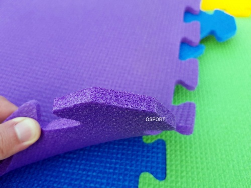Детский игровой коврик-пазл (мат татами, ласточкин хвост) 50cм х 50cм толщина 10мм OSPORT Lite (FI-0092) фото 4