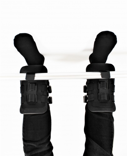 Гравитационные ботинки (инверсионные крюки для турника) тренажер спины и пресса OSPORT Lite Black (OF-0009) фото 9