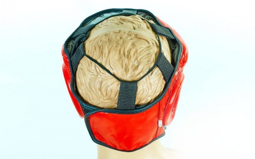 Шлем боксерский (с бампером) кожа AIBO VELO VL-8128 фото 6