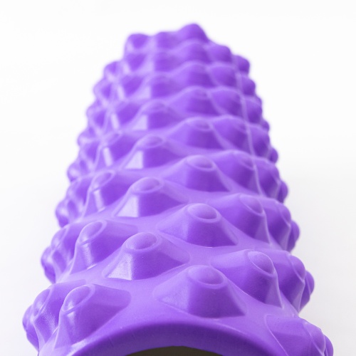 Массажный ролик, валик для массажа спины (йога ролл массажер для спины, шеи, ног) OSPORT 34*14см (OF-0090) фото 5