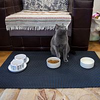 Коврик под миски для домашних животных, подкладка под тарелку для кошек 100х60 см OSPORT (R-00034)