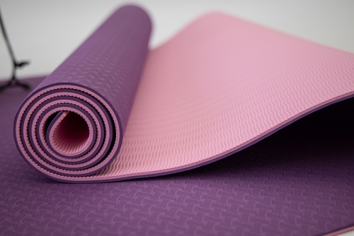 Коврик для йоги и фитнеса + чехол (мат, каремат спортивный) OSPORT Yoga ECO Pro 6мм (n-0007) фото 17