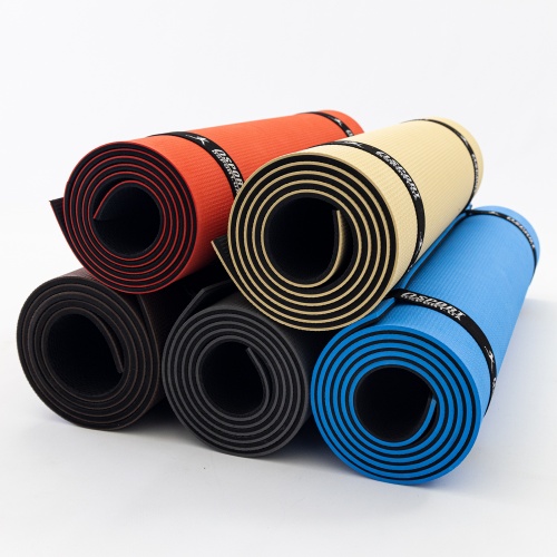 Коврик для йоги и фитнеса + чехол (мат, каремат спортивный) OSPORT ECO Friendly Pro 5 мм (n-0015) фото 5