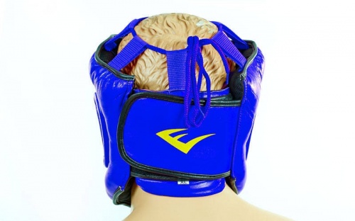 Шлем боксерский (с полной защитой) кожа ELAST ZB-5007E фото 4
