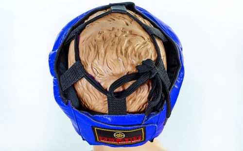 Шлем для единоборств (с прозрачной маской) кожа Zel ZA-01027 фото 3