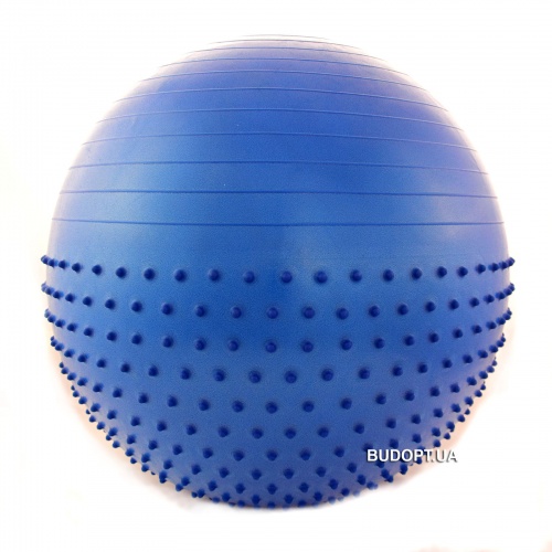 Мяч (фитбол) для фитнеса полумассажный 2 в 1 OSPORT 65см (FI­-4437-65) фото 2